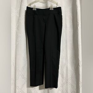 Ann Taylor Loft Marisa Black Dress Capris Pants ~ Size 4